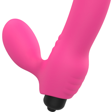 Dildo Vibrante Curvato in Silicone Eco Ipoallergenico con Stimolazione G e Clitoride
